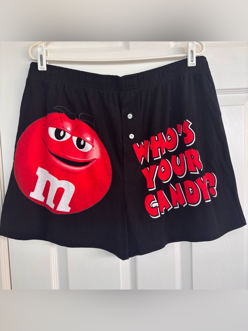 M&M'S Logo Tag Grey and Black Boxer Shorts